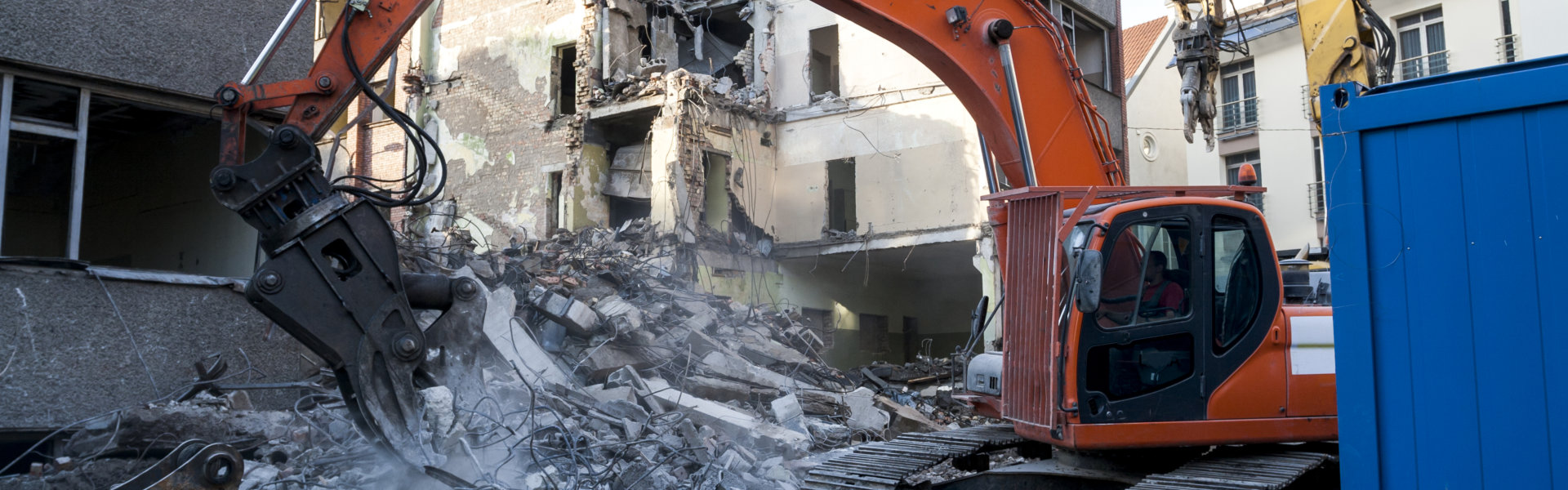 demolition of an old building